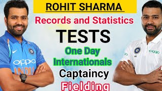 ROHIT SHARMA : Records In Tests And One Day International Matches | Rohit Sharma |