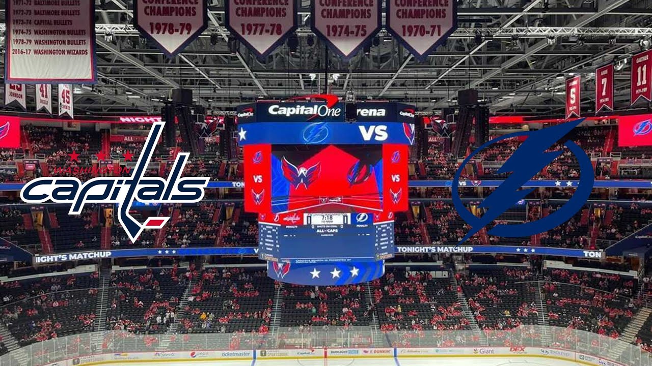 Washington Capitals Vs. Tampa Bay Lightning | Capital One Arena | Vlog ...