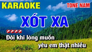 Karaoke Xót Xa Tone Nam Nhạc Sống Hay Nhất | Nguyễn Linh