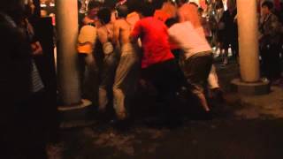 ２０１２　村上市坂町　棒押し合い祭り　動画