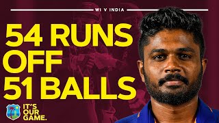 Sanju Samson's First ODI Half-Century For India | 54 Runs Off 51 Balls | West Indies v India