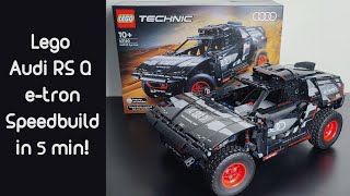 Lego Technic Audi RS Q e-tron 42160 Speed Build (August 2023 release)