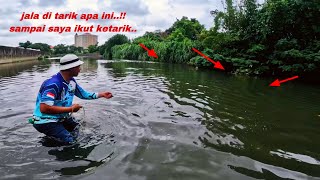 mengerikan..‼️jala di tarik sangat kuat sampai saya mau ikut jatuh..😱  mahluk apakah ini...