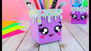 DIY Kawaii School Supplies / Back to school Life Hacks / recycling tetra pack / best out of waste