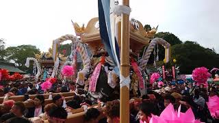 2019年　富嶋神社秋祭り⑧　本宮　宮練り　苅屋・浜田西・浜田南地区。