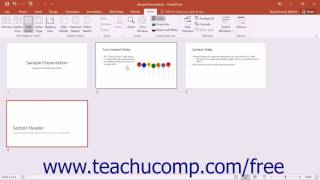 PowerPoint 2016 Tutorial Slide Sorter View Microsoft Training
