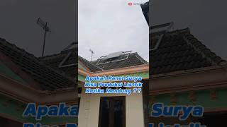 PLTS saat Musim Hujan #plts #panelsurya #solarpanel #listriktenagasurya