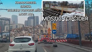 NOVO Karađorđevom,Savskom,Bulevarom Vojvode Mišića do Topčiderskog parka radova mostić i Drajzerova