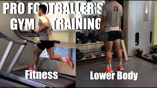 Professional Footballer’s Gym Training | Lower Body Training | Treadmill Fitness