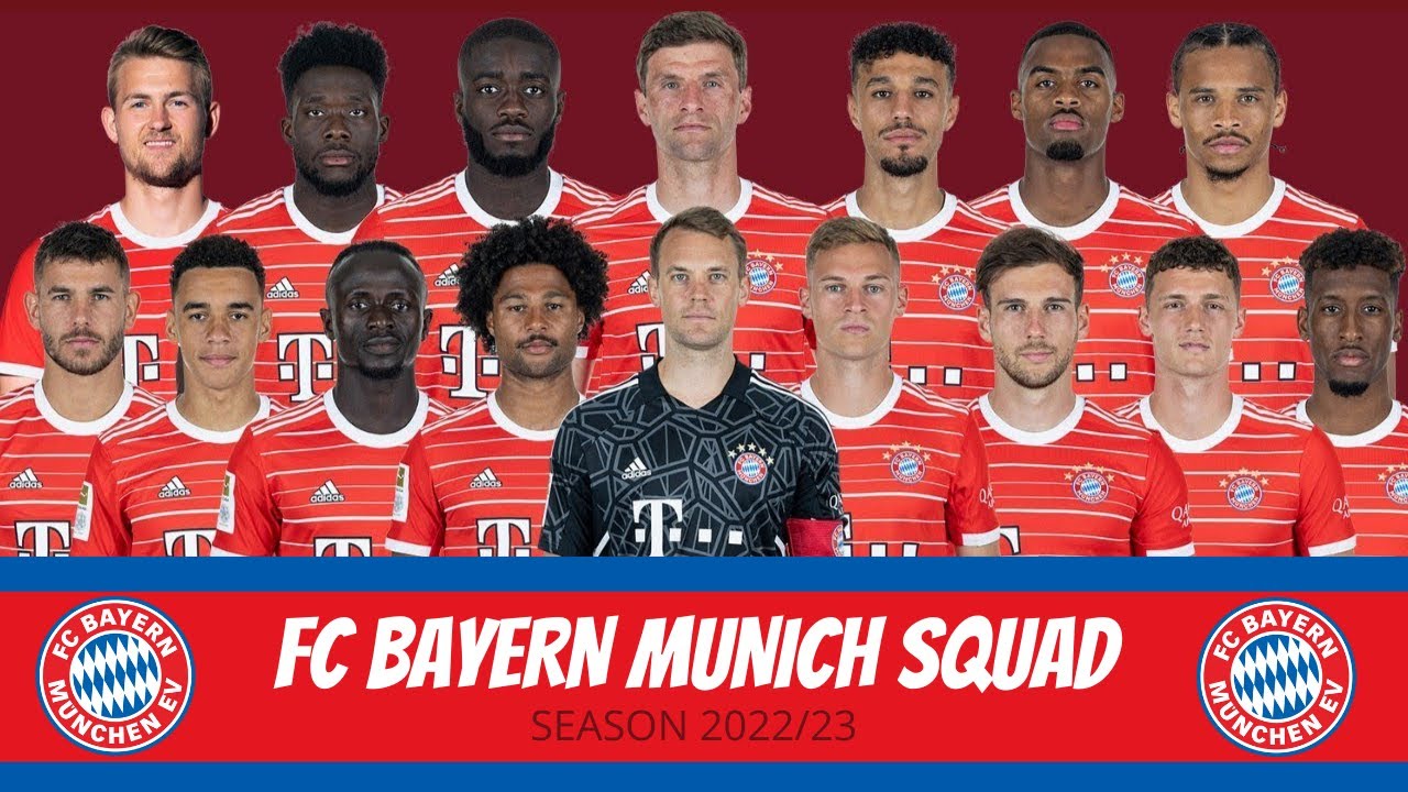 FC BAYERN MUNICH SQUAD 2022/2023 | FC BAYERN MUNICH OFFICIAL SQUAD ...