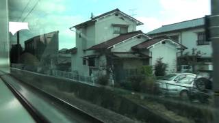 JR日豊本線　車窓　暘谷駅～日出駅（815系ワンマン）