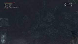 Bloodborne ヤーナムの影、崖の上から毒メス先制実証