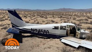 Frightening Emergency Plane Landing In Mojave Desert Caught On Camera | TODAY