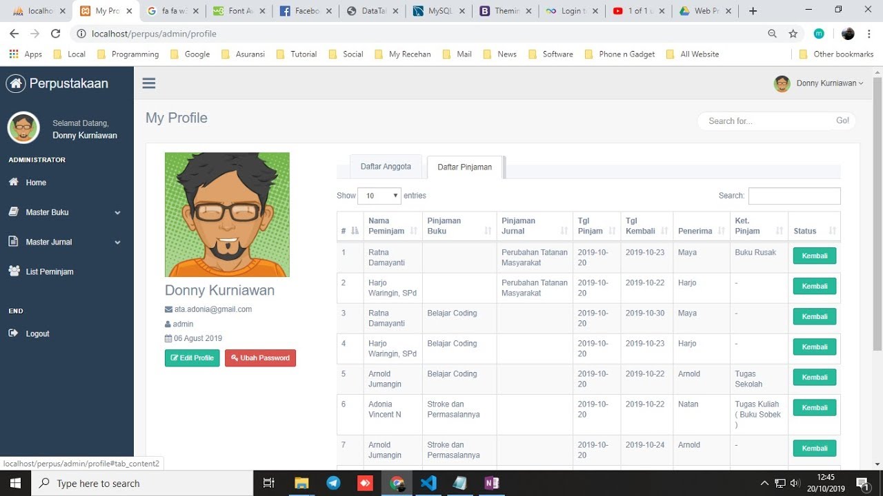 Aplikasi Perpustakaan Berbasis Web Dengan Menggunakan Php Mysql Dan Aplikasi Perpustakaan Berbasis Web Dengan Menggunakan Php Mysql Dan