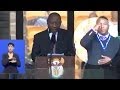 Fake Sign Language Interpreter Breaks It Down At Mandela Memorial