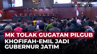 MK Tolak Gugatan Pilkada Risma-Gus Hans, Khofifah-Emil Jadi Gubernur Jatim | OneNews Update