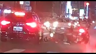 【車禍影片】黑車差點就要成為事故的一員了（2024.11.07 桃園市中壢區延平路