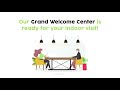 our indoor welcome center is here