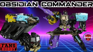 Fans Hobby \u0026 TCP TFcon Baltimore 2024 Exclusive MB-18A Obsidian Commander (AKA Grand Scourge)