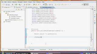 Java Tutorials Calculator Eclipse Part - 3/5