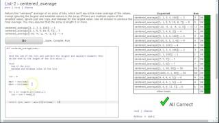 CodingBat - Centered_Average (Python - List 2)