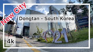 Dongtan, South Korea [4K walking] one of the newest cities in South Korea - cloudy day - summer