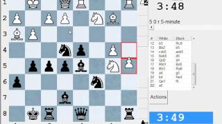 English/Reti Opening - Scalp alert! : LIVE Blitz (Speed) Chess #1989 vs Tate (2168) IM