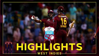 Highlights | West Indies v England | Tense Chase Gives Windies Series Victory | 3rd CG United ODI