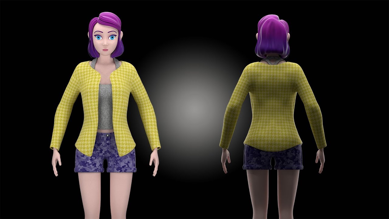 Blender Female Model Rigged - Magnetic Blender