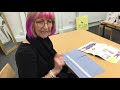 Alison Smith from The Sewing School demonstrates how she produces an invisible hem.