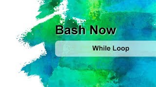While loop - BashNow