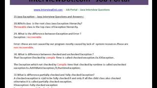 Java Interview Question And Answer 35 Java Exception Interview Question Part 3