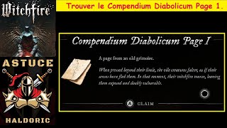 Witchfire (TWTU) .  Trouver le Compendium Diabolicum Page 1.