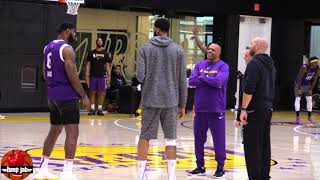 LeBron James Anthony Davis & Jason Kidd Laughing & Having Fun After Lakers Practice. HoopJab NBA