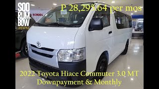 2022 Toyota Hiace Commuter 3.0 MT