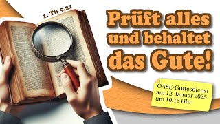 Livestream OASE Gottesdienst aus Crimmitschau am 12.01.2025