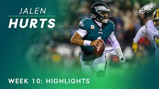 Quarterback Jalen Hurts Week 10 Highlights | Washington Commanders vs Philadelphia Eagles