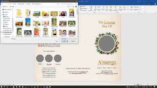 Trifold Funeral Program Template