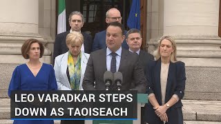 Leo Varadkar steps down as Taoiseach and Fine Gael leader