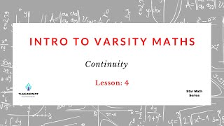Lesson 04: Continuity and Intermediate Value Theorem