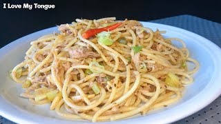 Easy tuna pasta recipe using flavored canned tuna (chilli)
