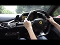 ferrari 458 italia with ipe f1 exhaust 4.5 liter v8 pov test drive in malaysia