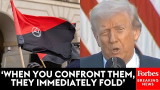 'They're Cowards': Donald Trump Lambasts 'Left-Wing Terrorism' While Honoring Charlie Kirk