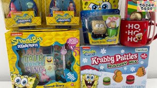 SpongeBob SquarePants Christmas Collection Unboxing Review ASMR
