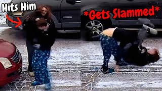 Woman SLAPS Man \u0026 INSTANTLY REGRETS It