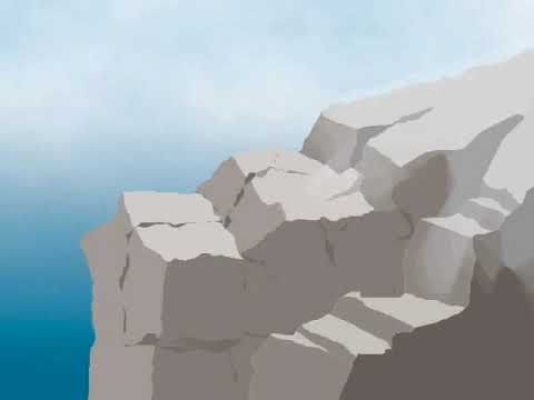How do plants most commonly break down large rocks into smaller pieces?