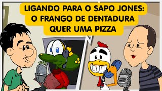 Desenho animado dublado em português: Ligando para o Sapo Jones:  O Frango de Dentadura quer pizza