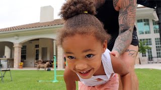 Kirah is SO BRAVE! (Gymnastics in our Backyard)