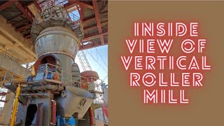 Inside view of vertical roller mill. #cement #roller #vrm