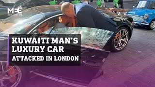 London thieves on scooters smash window of Kuwaiti man’s luxury car in robbery attempt